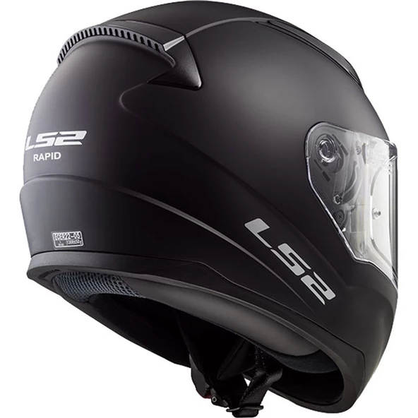 LS2 KASK FF353 RAPID MAT SİYAH TAM KAPALI - 3