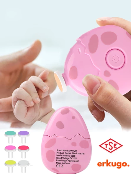 Dinozor Yumurtası Bebek Tırnak Törpüsü, Tse Ve Ce Belgeli Çocuk Pilli Tırnak Kesme, Törpüleme Makinası - 12