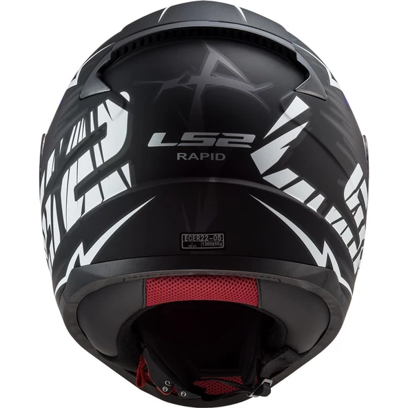 LS2 RAPID CROMO MAT TURUNCU-MAVİ KASK - 4