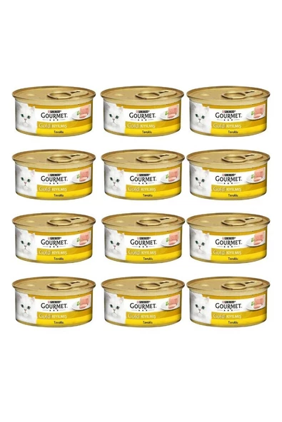 Gourmet Gold Kıyılmış Tavuklu Kedi Konservesi 85 Gr x 12 Adet