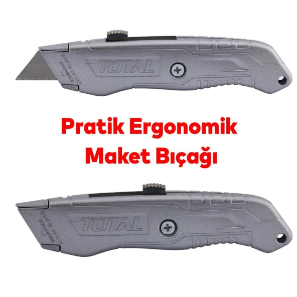 Metre Ve Maket Bıçağı Seti Şerit Metre Halı Kesme Maket Bıçağı Yedek Bıçak 10'lu Total TOS23037E - 8