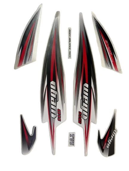 TVS WEGO ARMA ETİKET TAKIMI YENİ MODEL BEYAZ - Resim 2