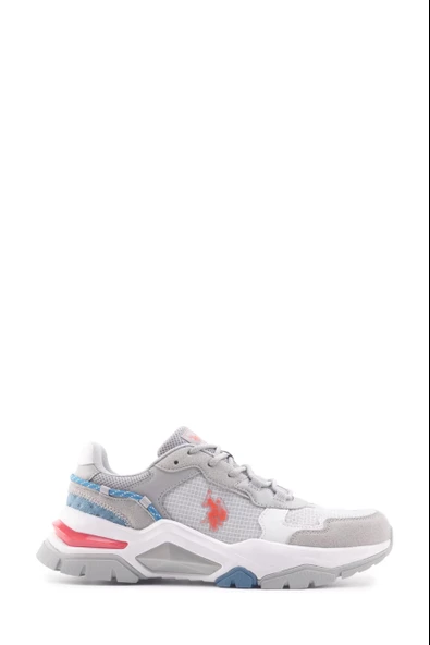 US POLO ASSN VINCENT GRİ TURUNCU MAVİ SNEAKER ürün görseli