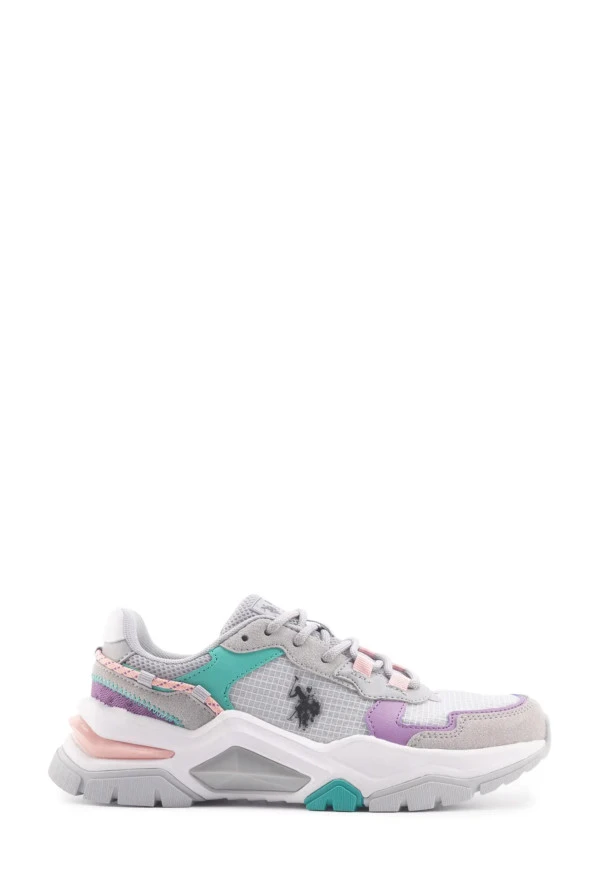 US POLO ASSN VINCENT GRİ LİLA YEŞİL SNEAKER - 1