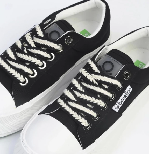Benetton 10097 Kadın Günlük Yüksek Taban Sneaker Ayakkabı - 3