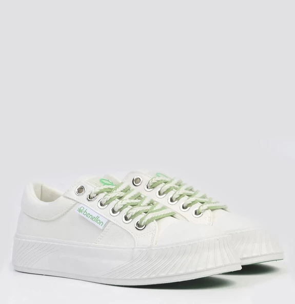 Benetton 10097 Kadın Günlük Yüksek Taban Sneaker Ayakkabı - 6