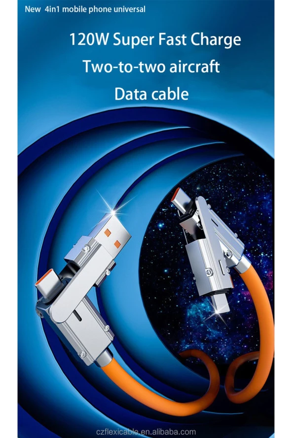 Type-C Type-C Type-C Lightning Usb Type-C Usb Lightning 120w 6A Turbo Hızlı Şarj Ve Data Kablosu - Resim 8