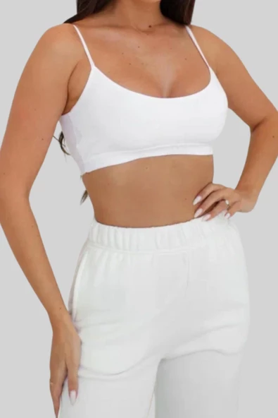 Kota Kadın Pedli İp Askılı Büstiyer 6312 - Resim 5