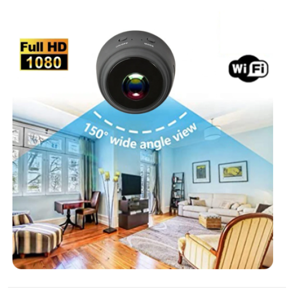 QASUL Mini Güvenlik Kamerası, 1080P HD WiFi Kablosuz Ev Güvenlik Kamerası, Gece Görüşü - 3