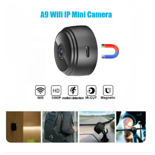 QASUL Mini Güvenlik Kamerası, 1080P HD WiFi Kablosuz Ev Güvenlik Kamerası, Gece Görüşü - 5