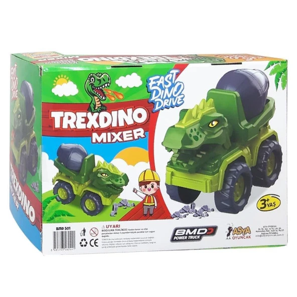 TrexDino Mixer Oyuncak Sürtmeli Dinozor Mikser - 4