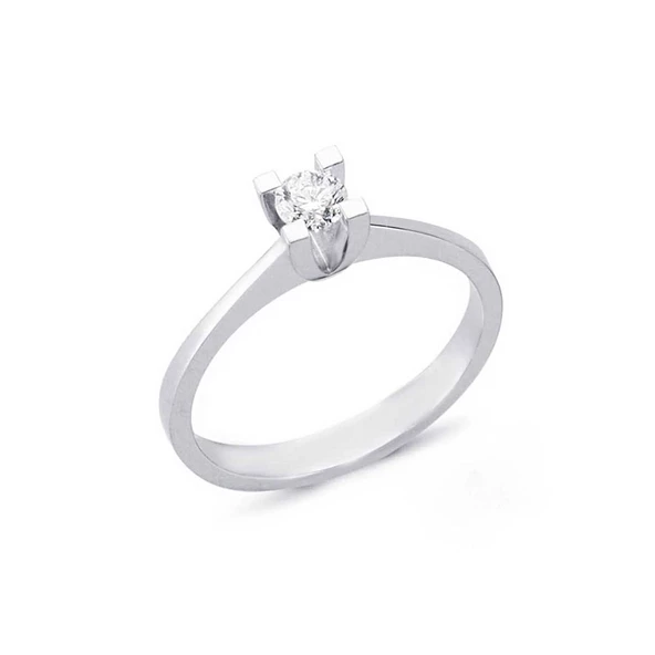 0,19Ct Pırlanta Tektaş Yüzük - 18K