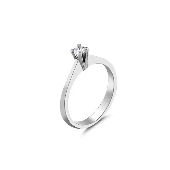 0.06ct Pırlanta Tektaş Yüzük-18K ürün görseli