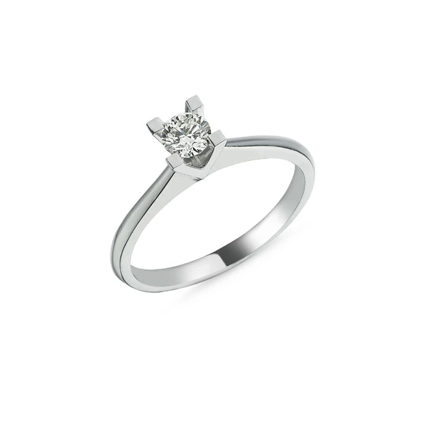 0,56Ct Pırlanta Tektaş Yüzük - 18K