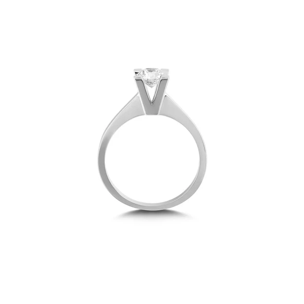 0,66Ct Pırlanta Tektaş Yüzük - 14K - Resim 2