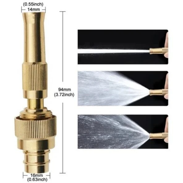 AYARLANABILIR BASINÇLI HORTUM BAŞLIĞI GOLD - Resim 3