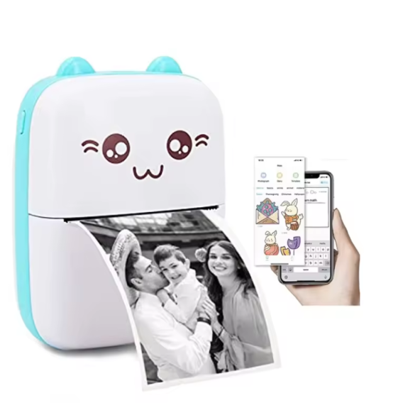 QASUL Akıllı Telefon Bluetooth için Mobil Fotoğraf Yazıcısı,  Android ve iOS Sistemi ile Uyumlu - 2