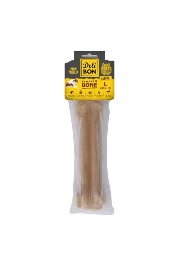 Delibon Deri Kemik 22 Cm M 1 Li Paket Naturel ürün görseli 1