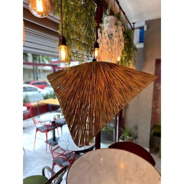 Hasır Avize Bohem Avize Jüt Avize Oda Mutfak Salon Avize - 2