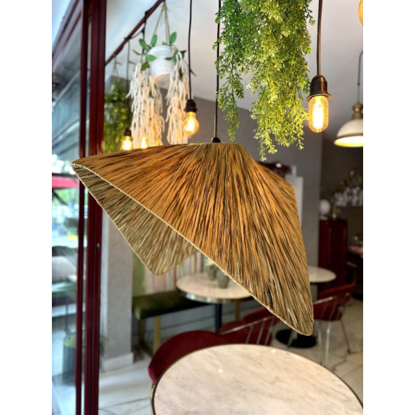 Hasır Avize Bohem Avize Jüt Avize Oda Mutfak Salon Avize - 3