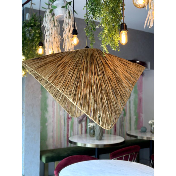 Hasır Avize Bohem Avize Jüt Avize Oda Mutfak Salon Avize - 5