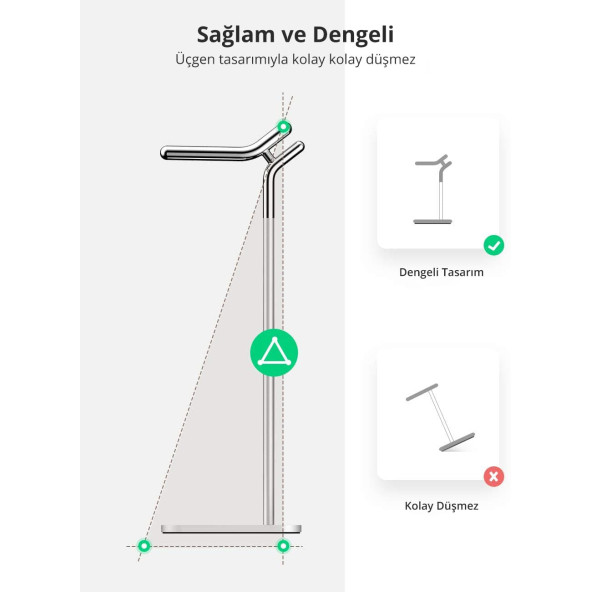 Ugreen Alüminyum Kulaklık Tutucu Stand - 3