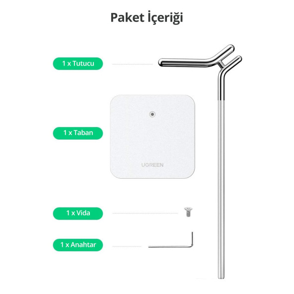 Ugreen Alüminyum Kulaklık Tutucu Stand - 8