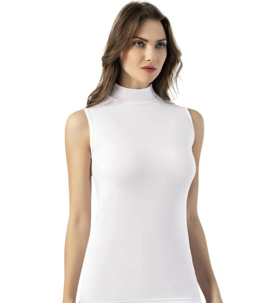 Kota Bayan Raporlu Ribana Kolsuz Balıkçı Yaka Atlet Fanila 6465 - Resim 2