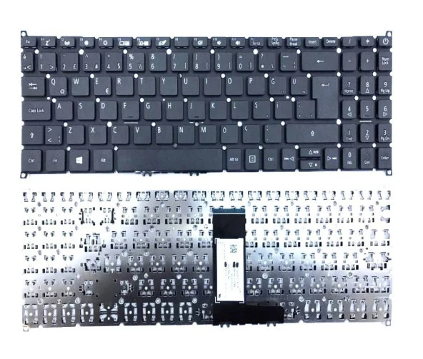Acer Swift 3 SF315-52-32KP, SF315-52-33KX Notebook Klavyesi (Siyah TR)