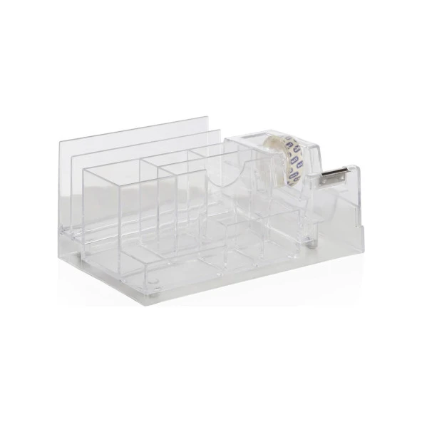 MAS DESK ORGANIZER BANTLI KALEMLİK ŞEFFAF 815Ş