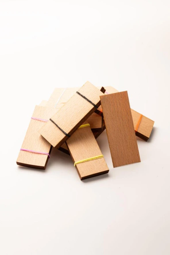 Ahşap Mum Fitili -100 Adet ( 30mm x 75mm x 0,5mm ) - Resim 2