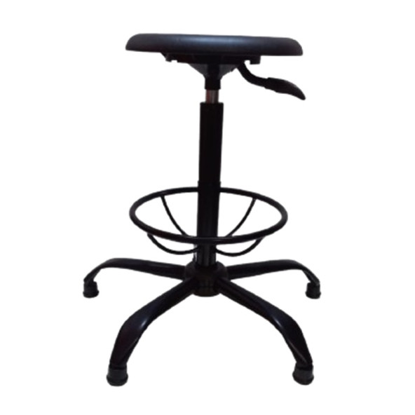 Monoblok Tablalı Laboratuvar Taburesi Çemberli Metal Ayaklı - 2