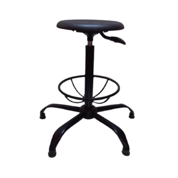 Monoblok Tablalı Laboratuvar Taburesi Çemberli Metal Ayaklı - 3