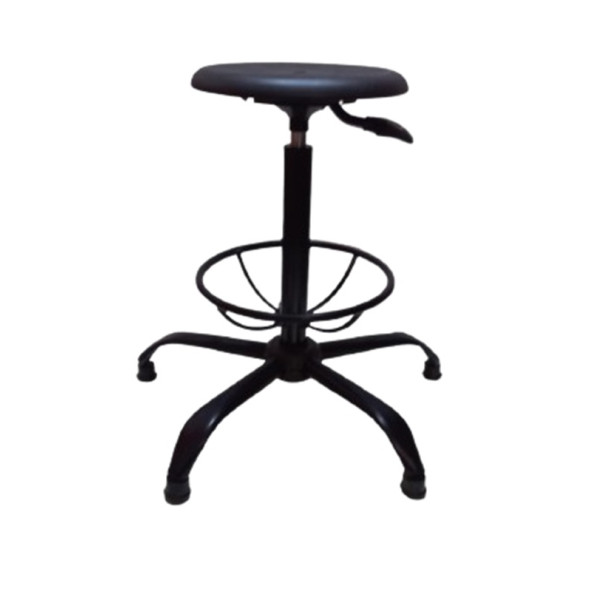 Monoblok Tablalı Laboratuvar Taburesi Çemberli Metal Ayaklı - 4