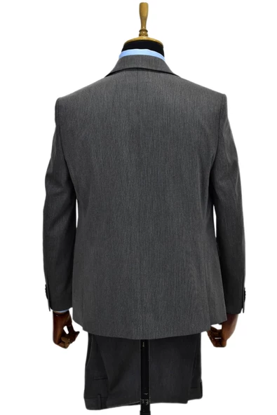 Erkek Gri 4 Drop Takım Elbise NT-5018-01 - Resim 6