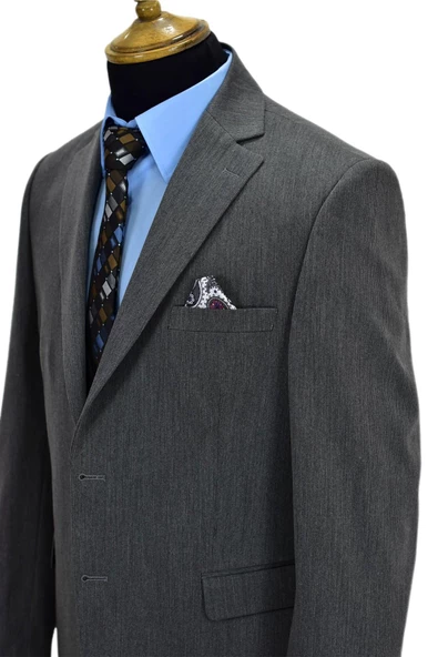 Erkek Gri 4 Drop Takım Elbise NT-5018-01 - Resim 5