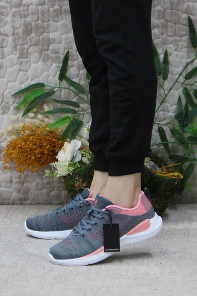 Lumberjack Wolky Gri Hafif Orijinal Ürün Rahat Kadın Spor Ayakkabı - Resim 3