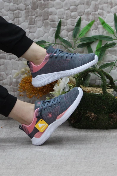 Lumberjack Wolky Gri Hafif Orijinal Ürün Rahat Kadın Spor Ayakkabı - Resim 5