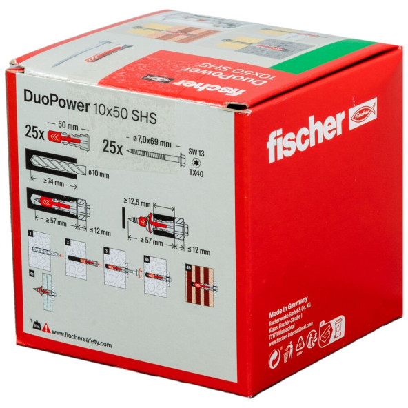 DUOPOWER 10X50S ÇİFT BİLEŞENLİ PLASTİK DÜBEL VE HEXAGON VİDA - 3