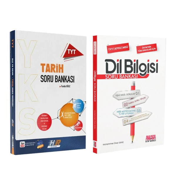 Hız ve Renk TYT Tarih ve AKM Dil Bilgisi Soru Bankası Seti 2 Kitap