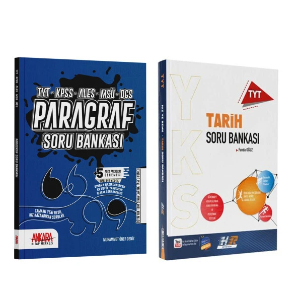 Hız ve Renk TYT Tarih Soru ve AKM Paragraf Soru Bankası Seti 2 Kitap