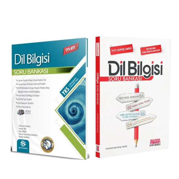 Bilgi Sarmal ve AKM Kitap TYT AYT Dil Bilgisi Soru Bankası Seti 2 Kitap