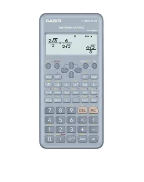 Casio FX-82ES Plus Mavi Bilimsel Fonksiyonlu Hesap Makinesi 2.Versiyon