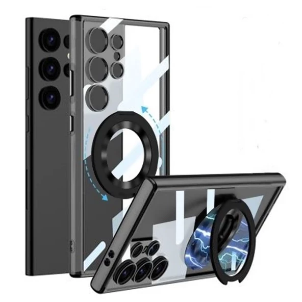 Gpack Samsung Galaxy S24 Ultra Kılıf Standlı Magsafeli Sert Mika ivy