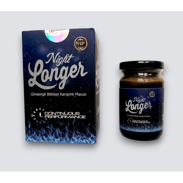 Longes Night Uzun Deneyim,Destekliyici Ginsengli Bitkisel Karışımlı Macun 125gr