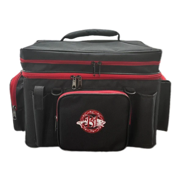 BM Fishing BM-01 Safir Spin Çantası Siyah Kırmızı