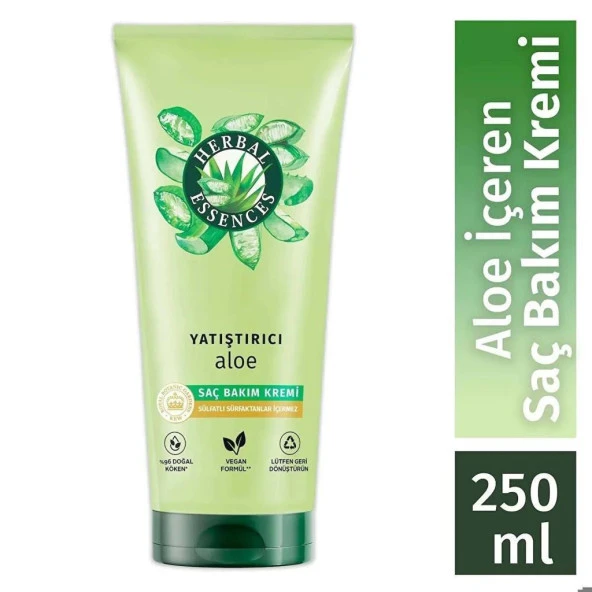 Herbal Essences Yatıştırıcı Aloe İçeren Sülfatsız Saç Bakım Kremi 250 ml - 2