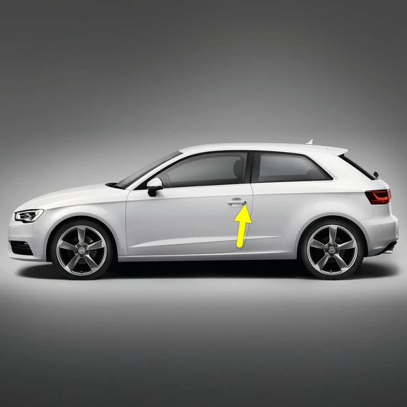 Audi A3 HB 2013-2016 Sol Ön Sürücü Kapı Kolunun Kapağı 8V1837879A