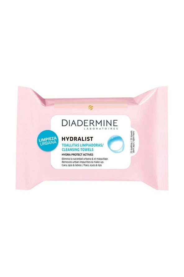 DİADERMİNE Hydralist Makyaj Temizleme Mendilleri 25 Adet - 2