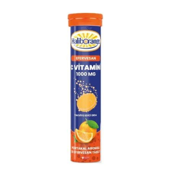 Haliborange Vitamin C 1000mg 20 Efervesan Tablet | Portakal Aromalı